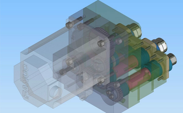 車床動力頭用齒輪內部結構